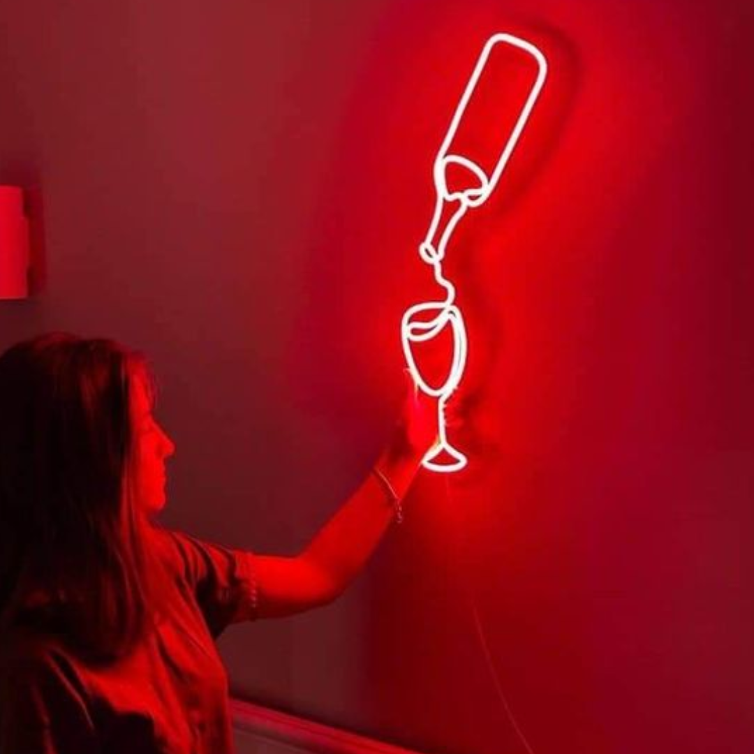 Wine Glass Neon Sign