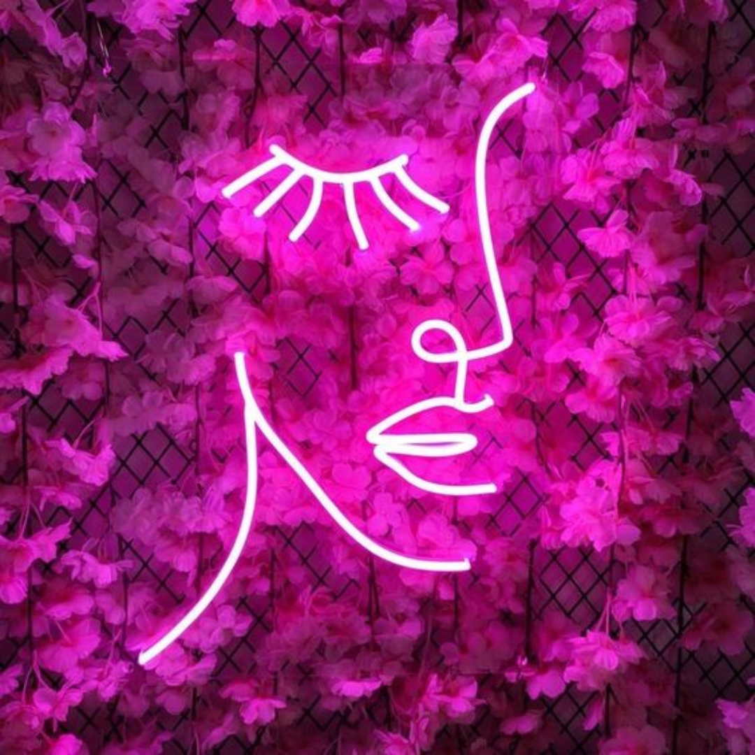 Lady Face Neon Sign